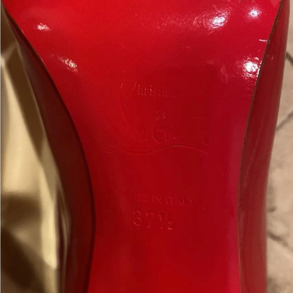 CHRISTIAN LOUBOUTIN fabulous red patent leather stiletto, excellent condition - Picture 13 of 16